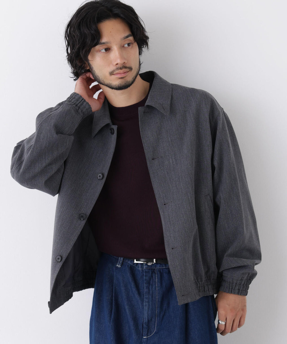 ｢DELEGANT｣ クロップドコーチジャケット（セットアップ可）