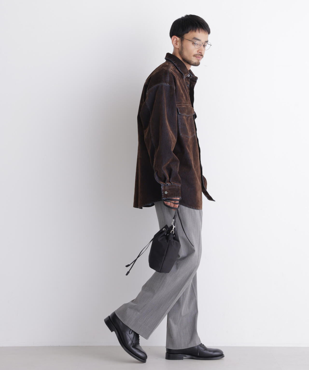フロッキーデニム オーバーシャツジャケット | NANO universe（ナノ