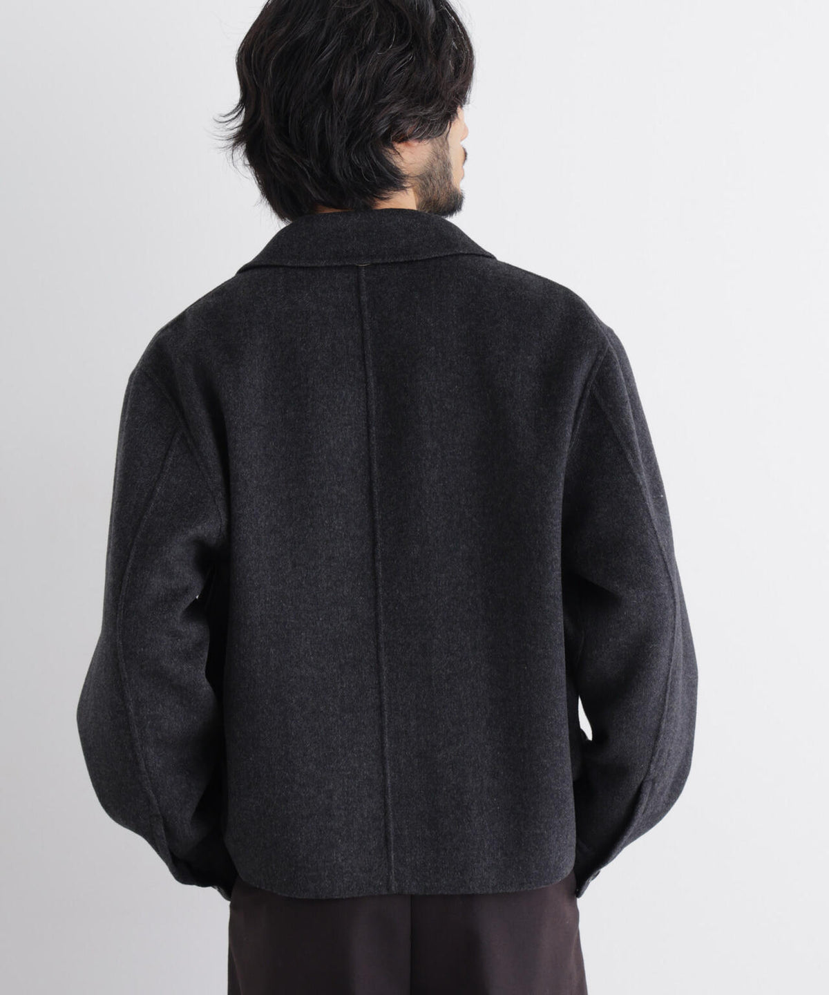 ｢ASSEMBLANC｣ カシミヤブレンドリバーZIPブルゾン