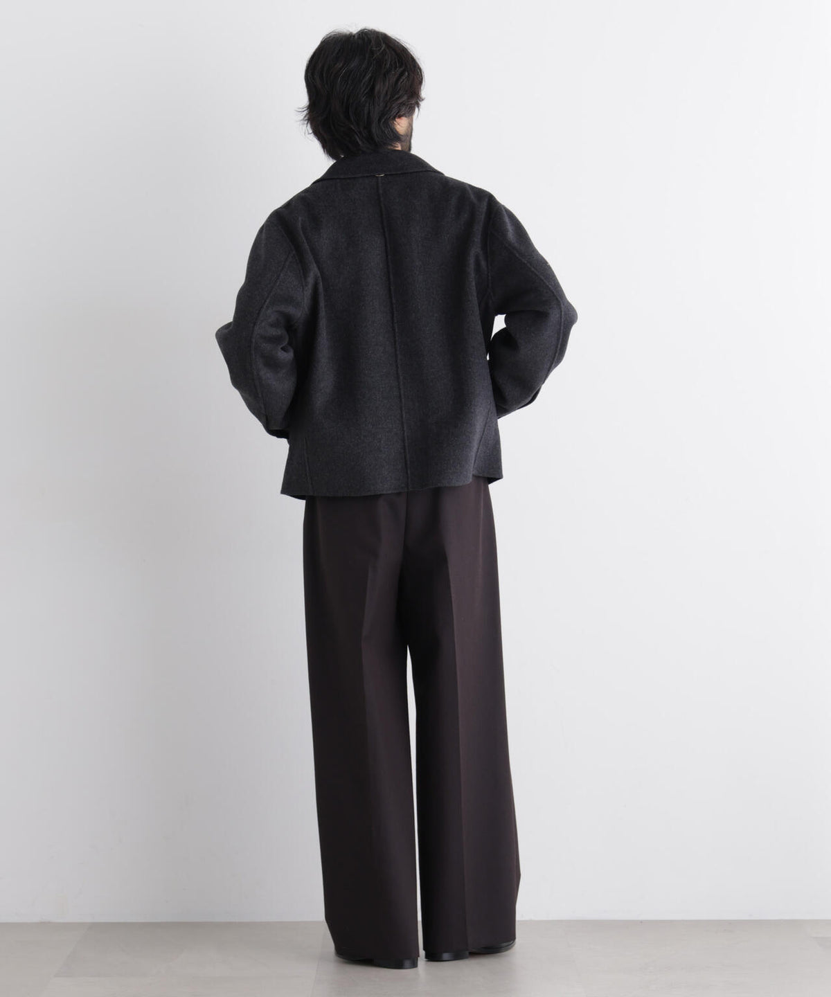 ｢ASSEMBLANC｣ カシミヤブレンドリバーZIPブルゾン