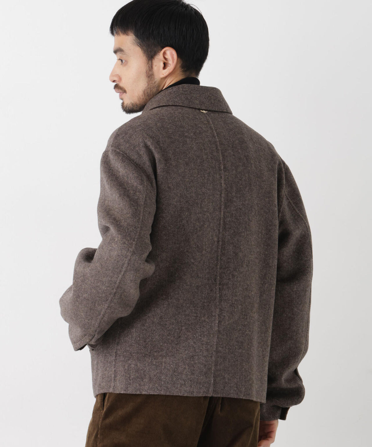｢ASSEMBLANC｣ カシミヤブレンドリバーZIPブルゾン