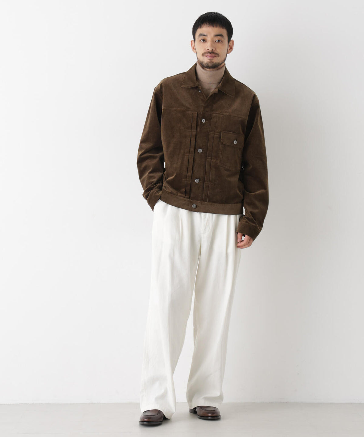 STRETCH CORDUROY トラッカージャケット(セットアップ可)