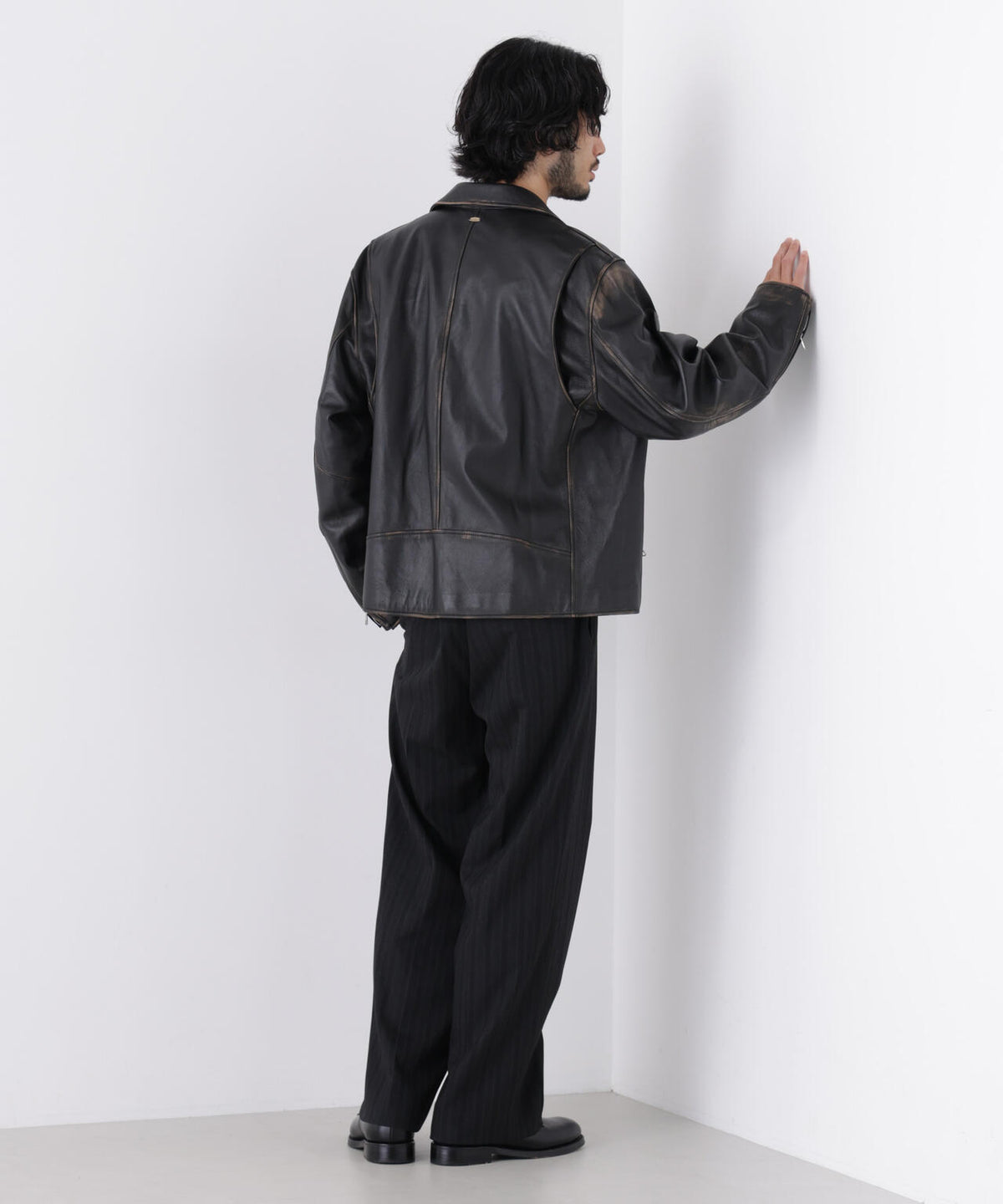 ｢ASSEMBLANC｣ レザーダブルライダース