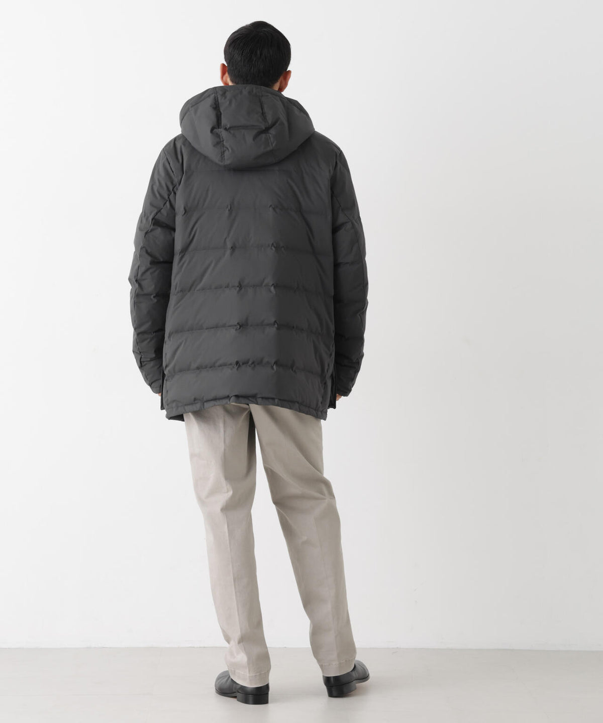 ALLIED FEATHER＋DOWN ステッチミドルダウン フード脱着/撥水