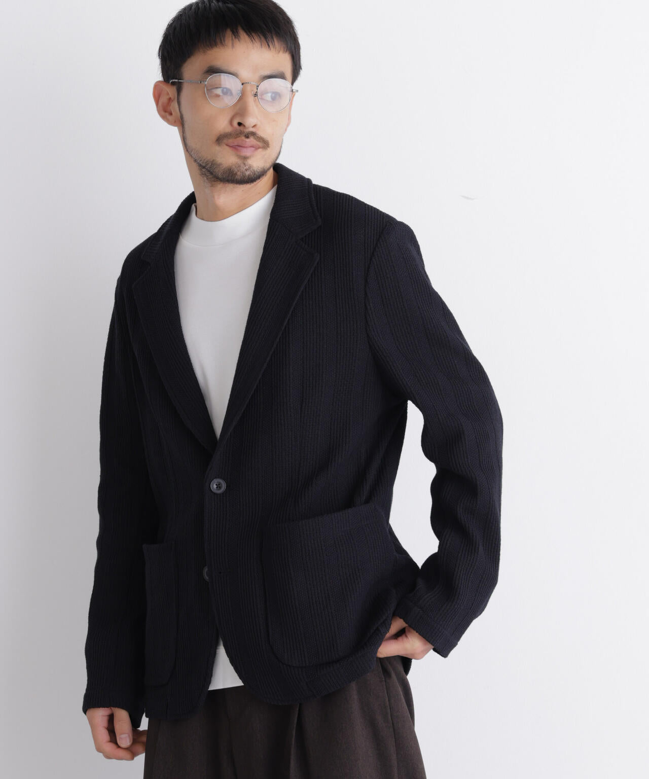 【大人気セットアップ】｢DamerinoJacket｣TEXBRID(R) リンクスストライプジャージージャケット