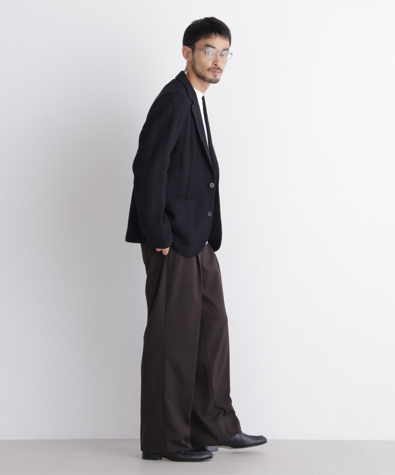 【大人気セットアップ】｢DamerinoJacket｣TEXBRID(R) リンクスストライプジャージージャケット