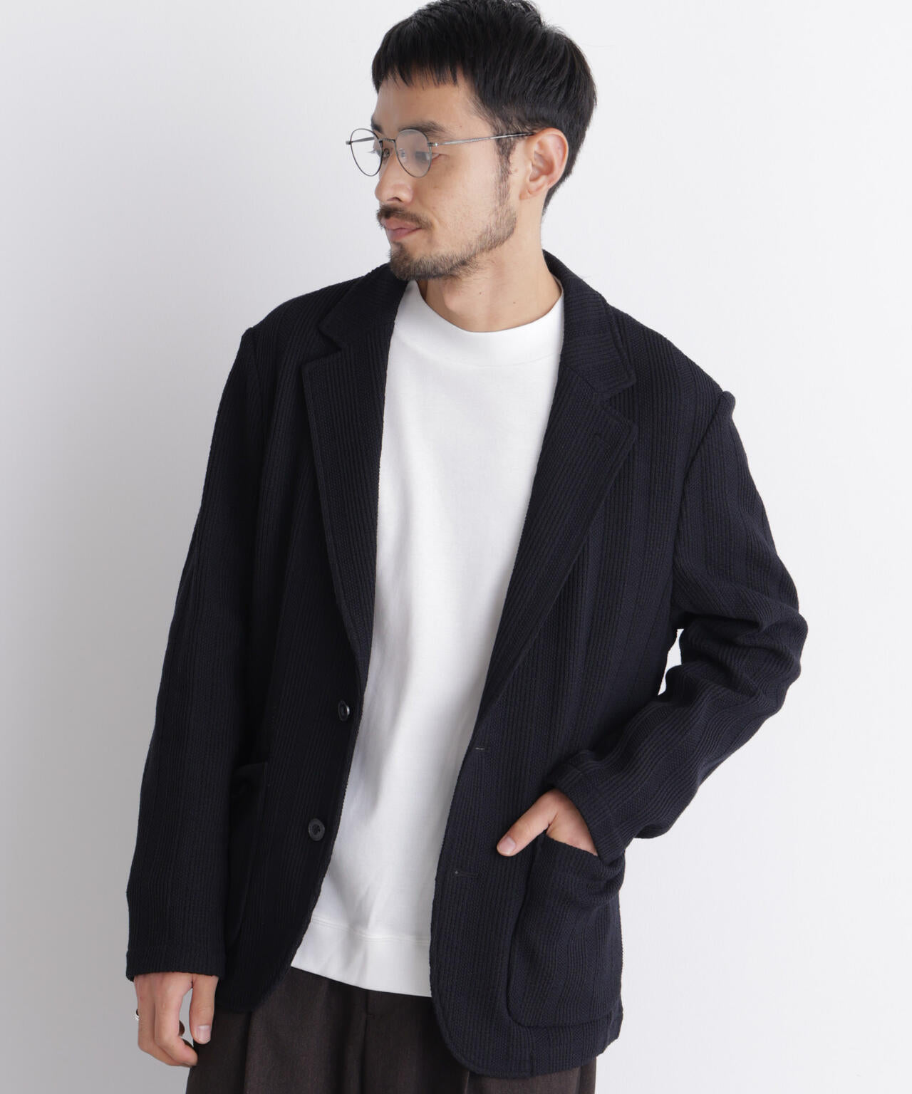 【大人気セットアップ】｢DamerinoJacket｣TEXBRID(R) リンクスストライプジャージージャケット