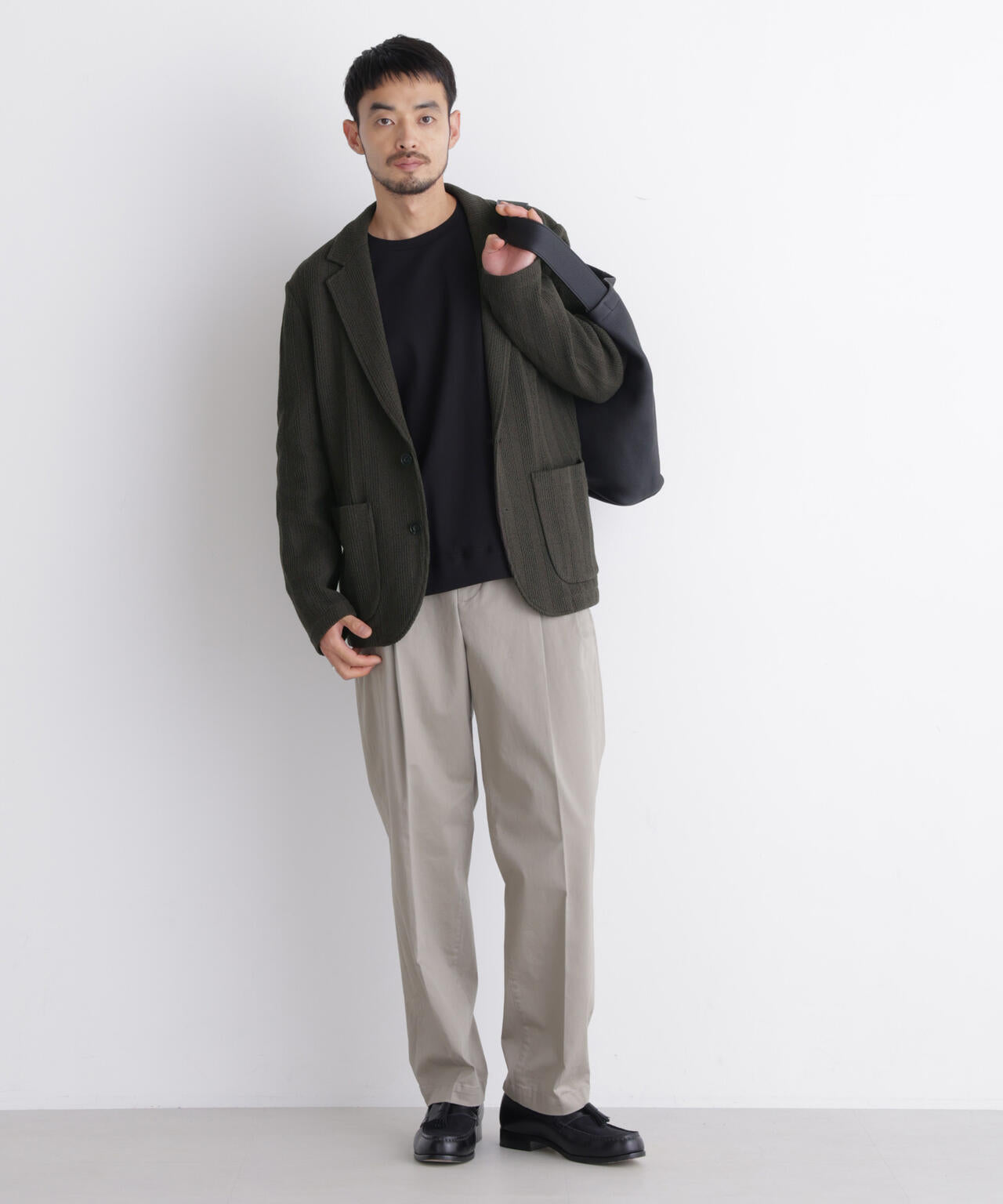 【大人気セットアップ】｢DamerinoJacket｣TEXBRID(R) リンクスストライプジャージージャケット