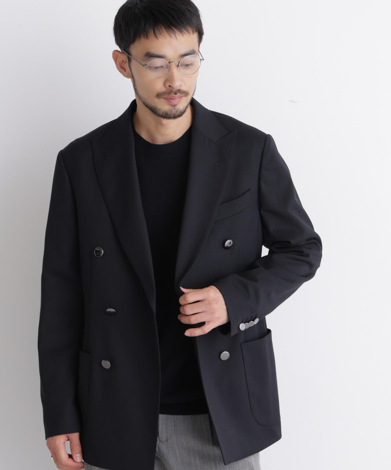 DamerinoJacket」TWオールシーズンドビーダブルブレストブレザー