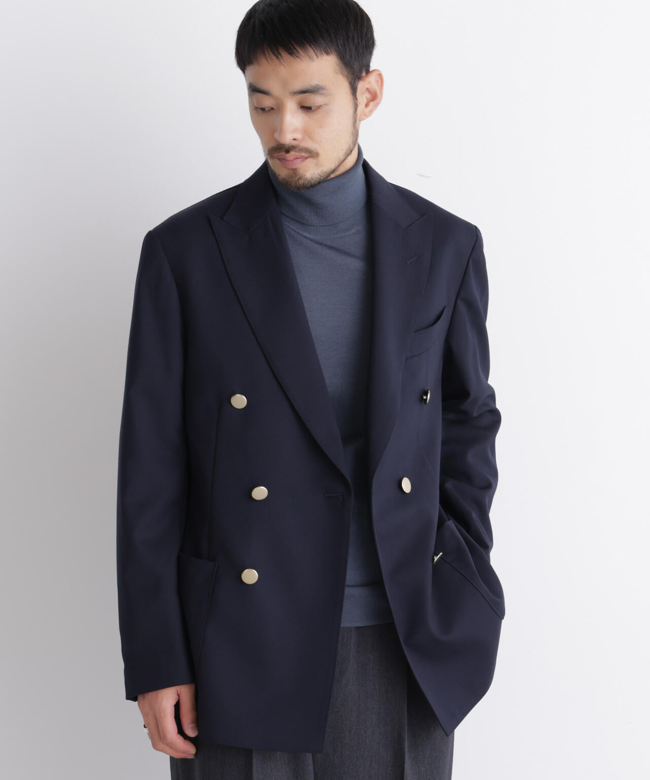 DamerinoJacket」TWオールシーズンドビーダブルブレストブレザー