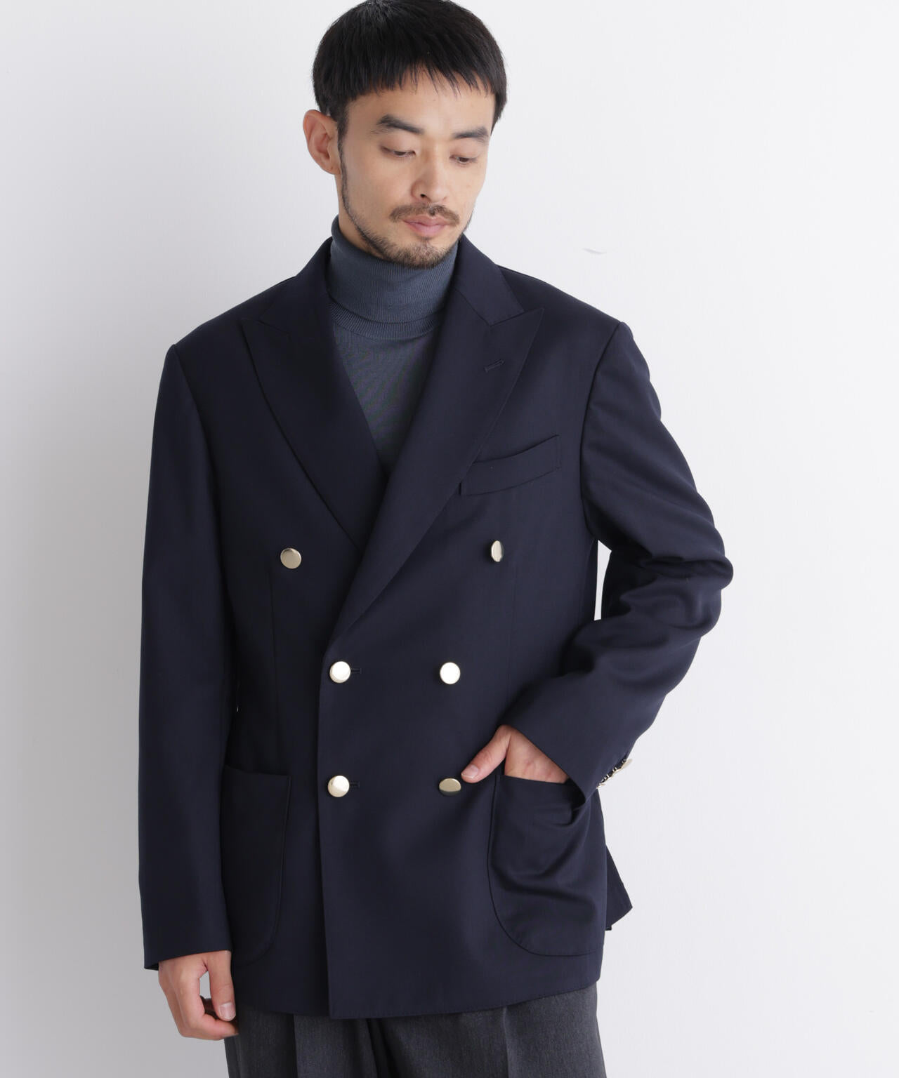 DamerinoJacket」TWオールシーズンドビーダブルブレストブレザー