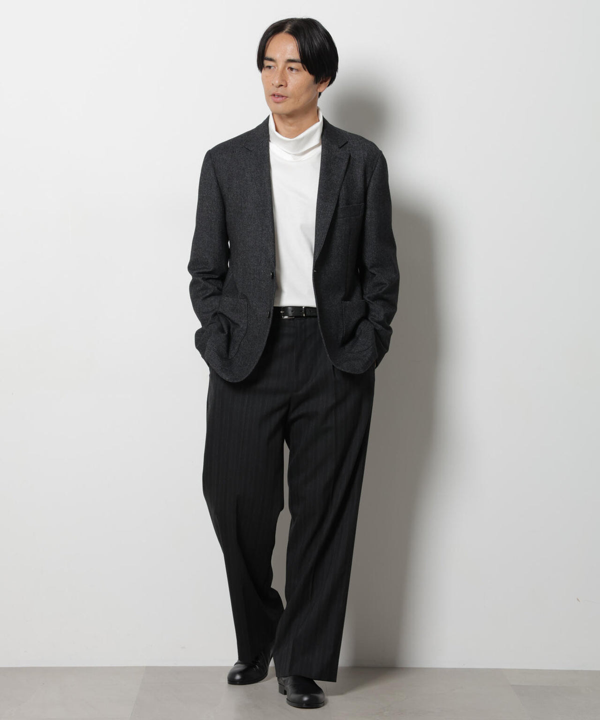 ｢DamerinoJacket｣ カシミヤミックスウォッシャブルツイードジャケット