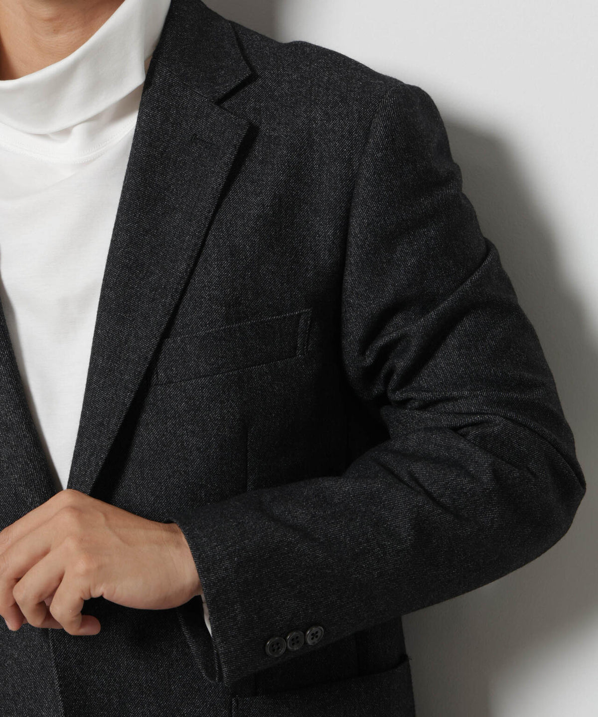 ｢DamerinoJacket｣ カシミヤミックスウォッシャブルツイードジャケット