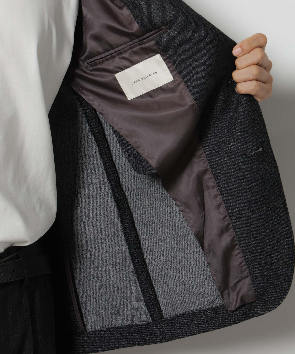 ｢DamerinoJacket｣ カシミヤミックスウォッシャブルツイードジャケット
