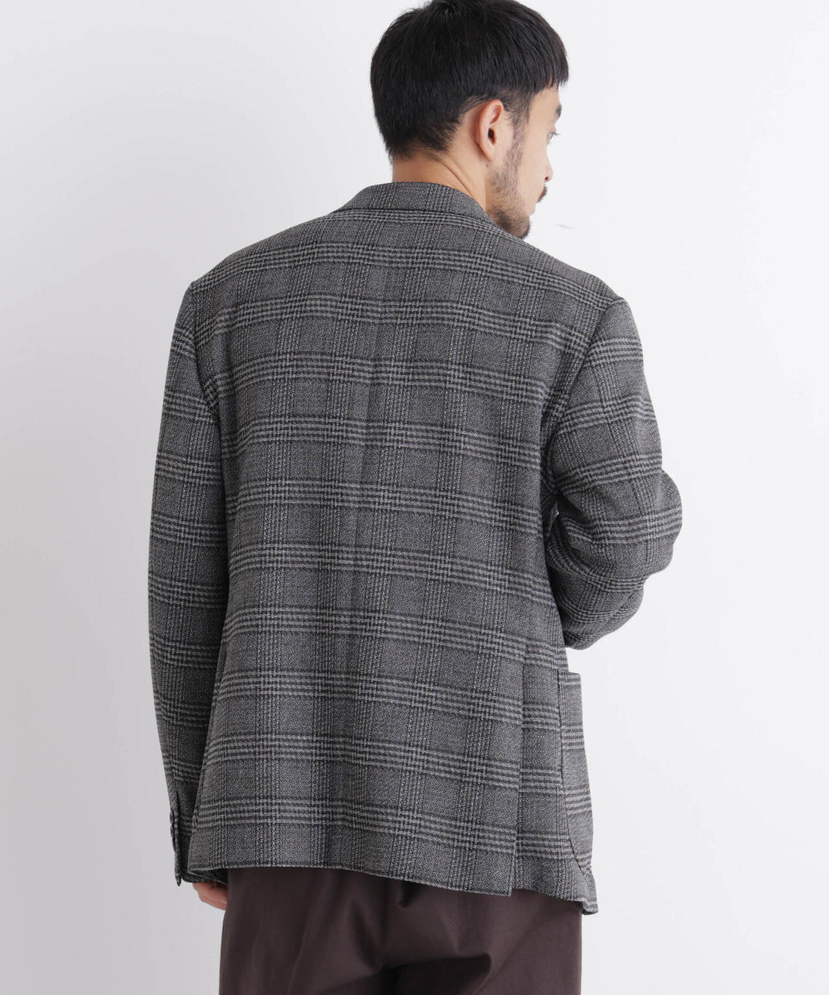 「DamerinoJacket」LANATEC(R) グレンチェックツイードジャケット