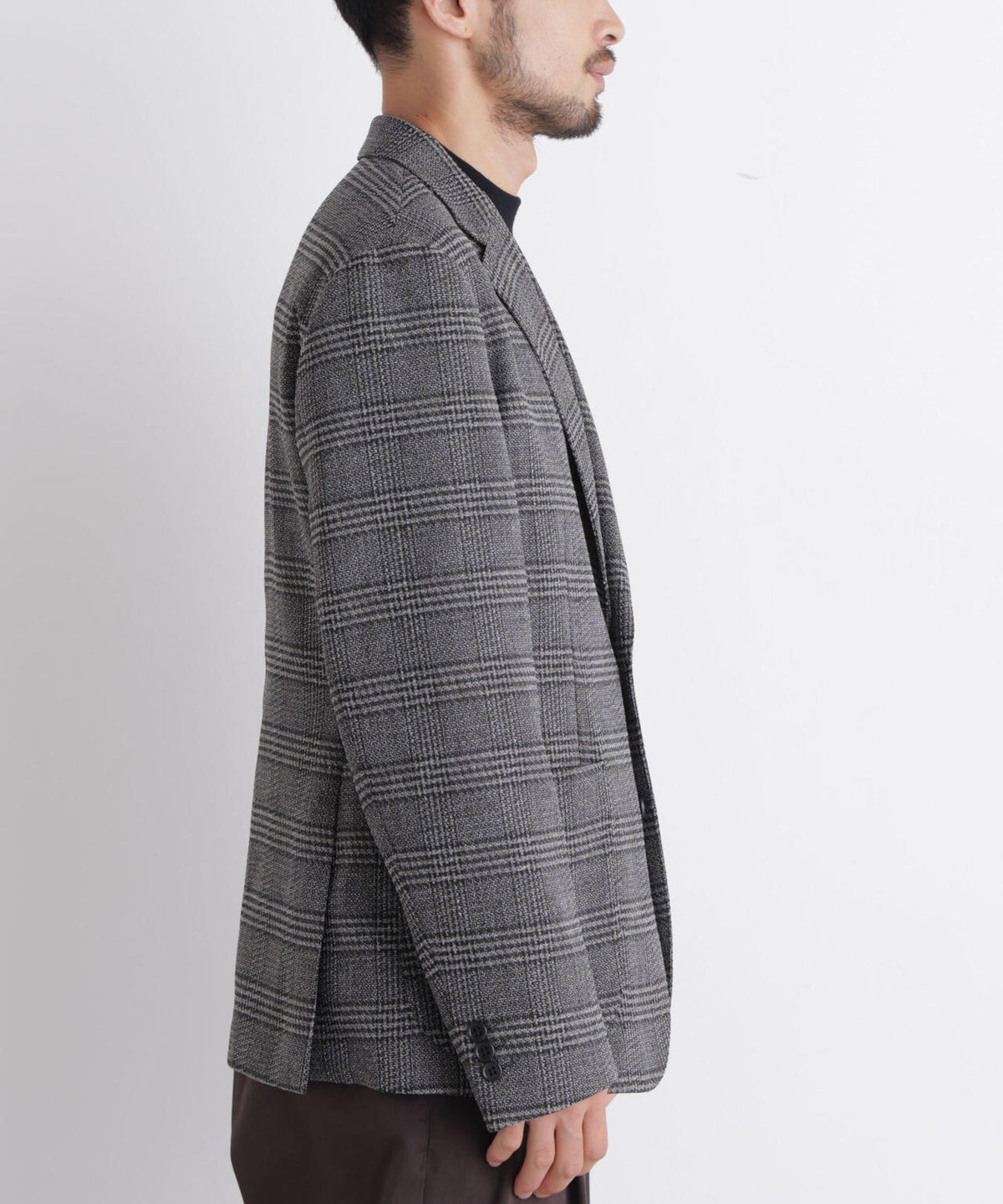 「DamerinoJacket」LANATEC(R) グレンチェックツイードジャケット