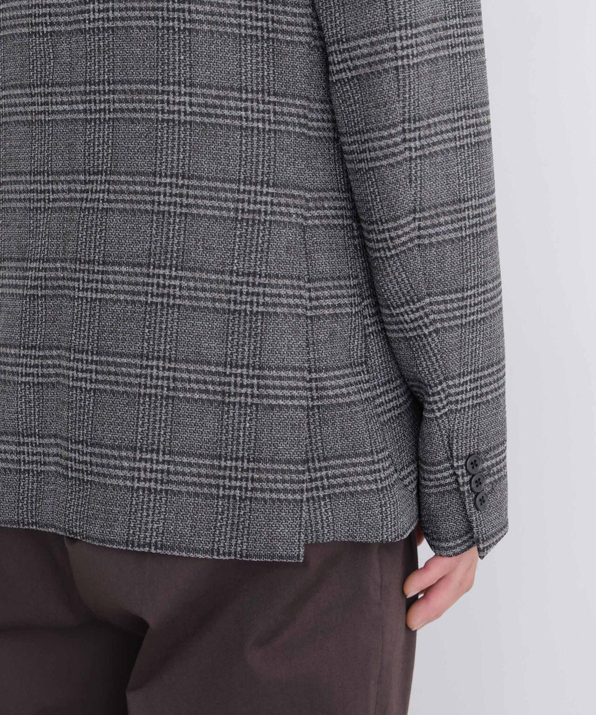 「DamerinoJacket」LANATEC(R) グレンチェックツイードジャケット