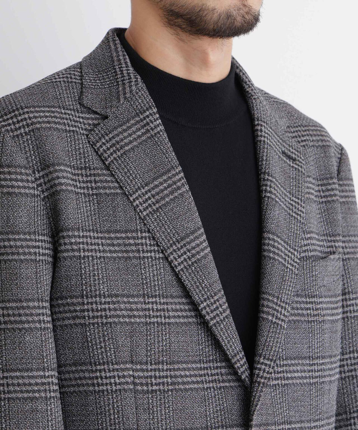 「DamerinoJacket」LANATEC(R) グレンチェックツイードジャケット