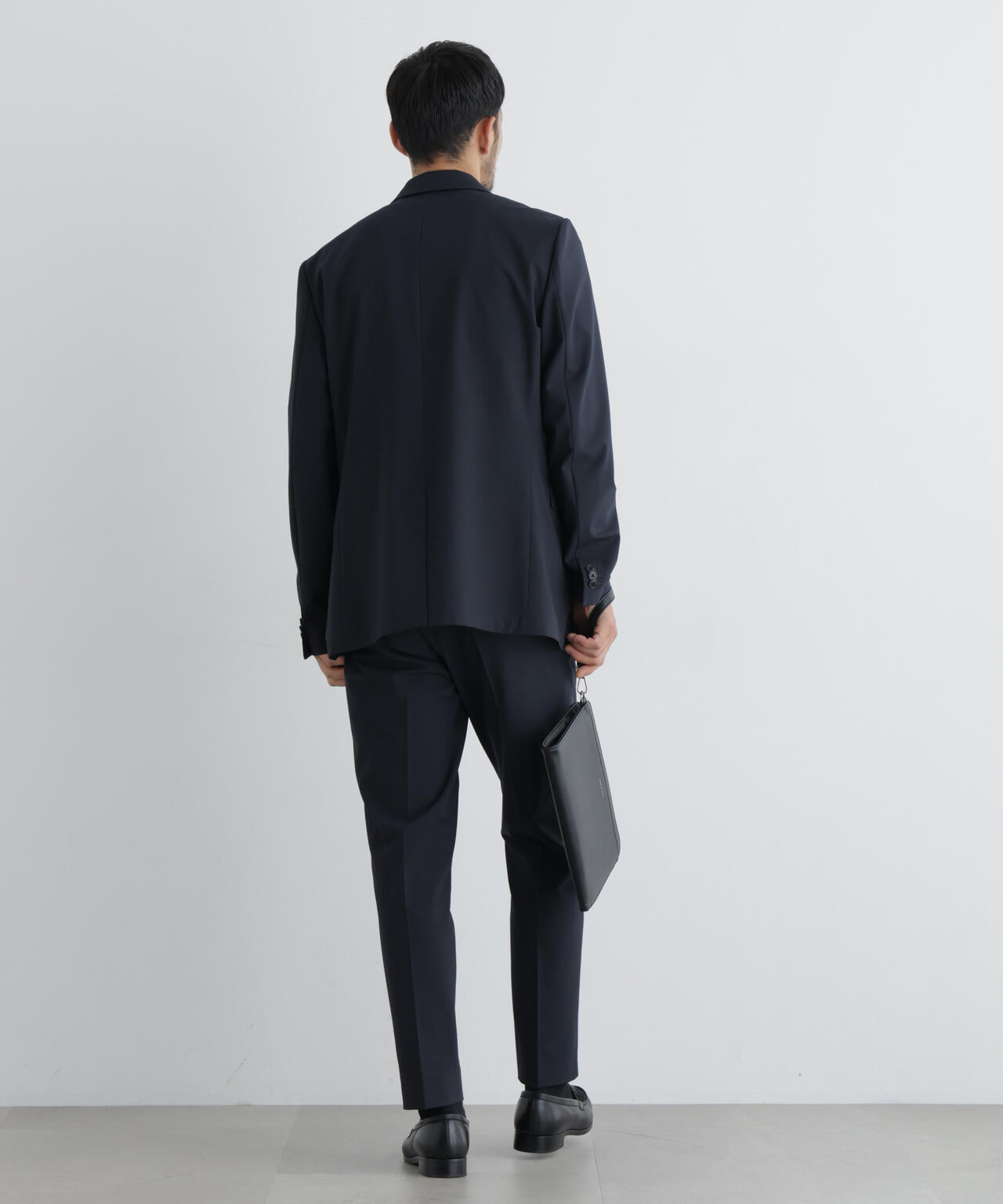 【大人気セットアップ】「Damerino」ウールライクトロストレッチセットアップ/WASHABLE