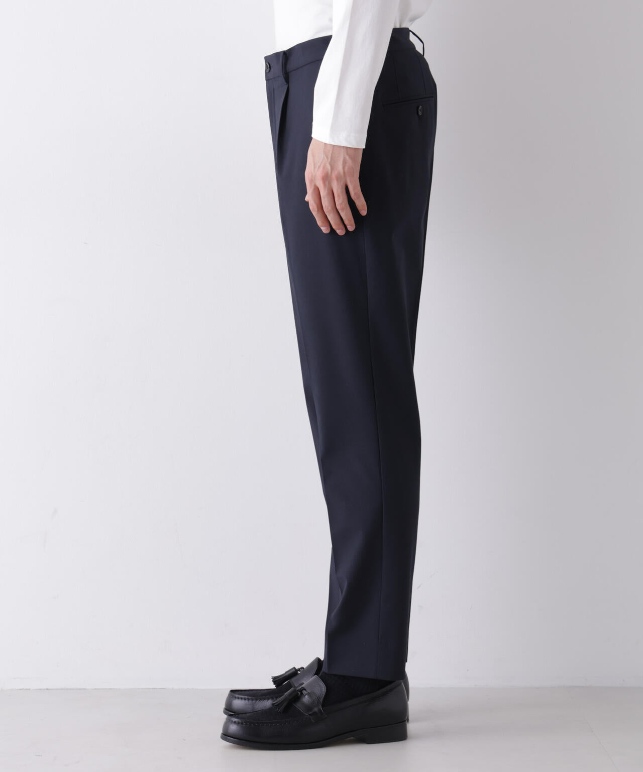 【大人気セットアップ】「Damerino」ウールライクトロストレッチセットアップ/WASHABLE