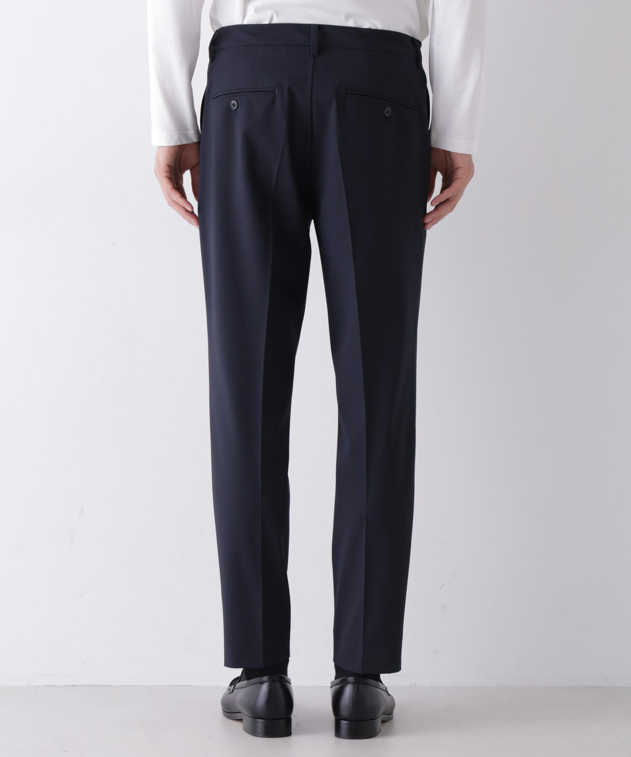 【大人気セットアップ】「Damerino」ウールライクトロストレッチセットアップ/WASHABLE