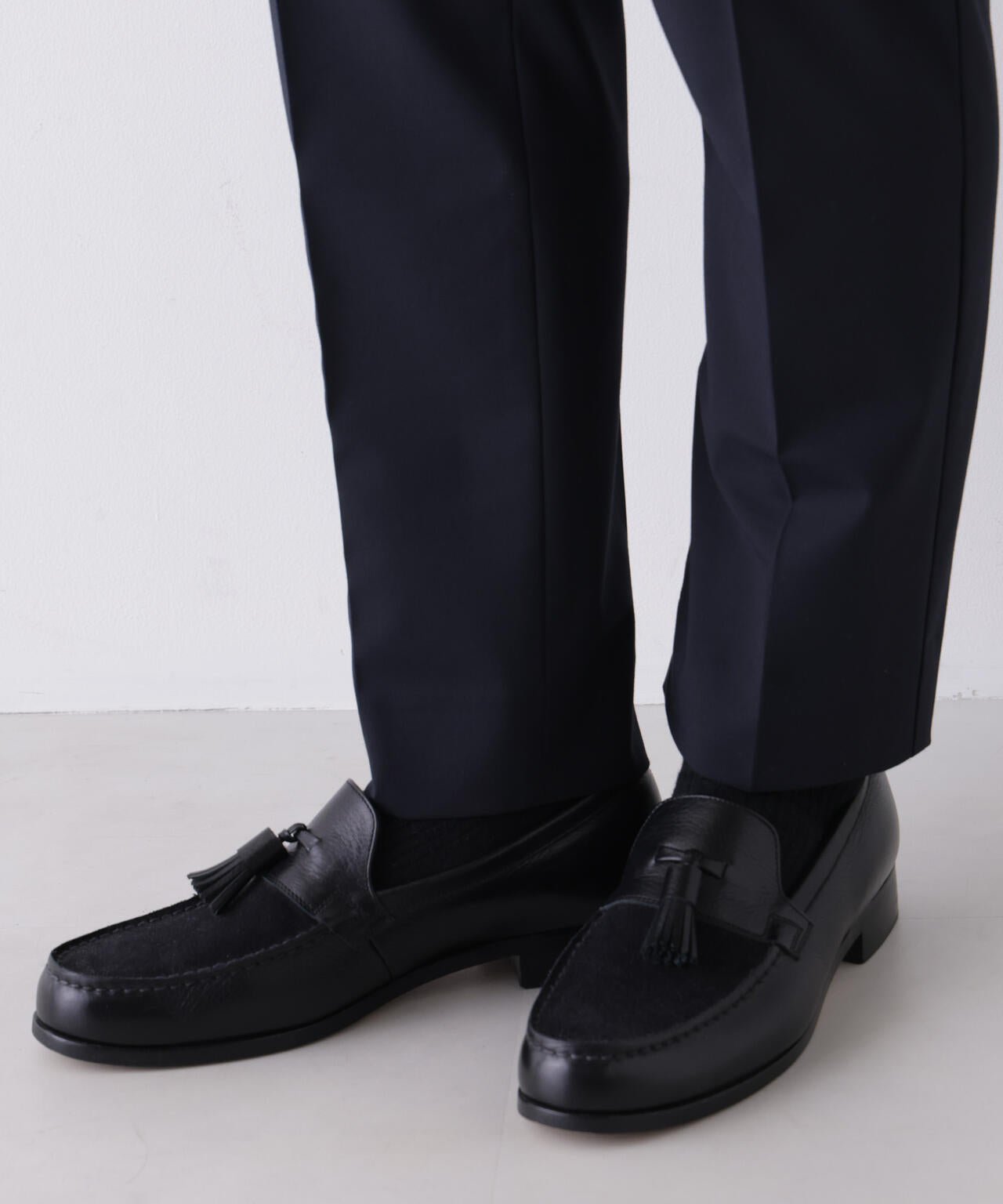 【大人気セットアップ】「Damerino」ウールライクトロストレッチセットアップ/WASHABLE