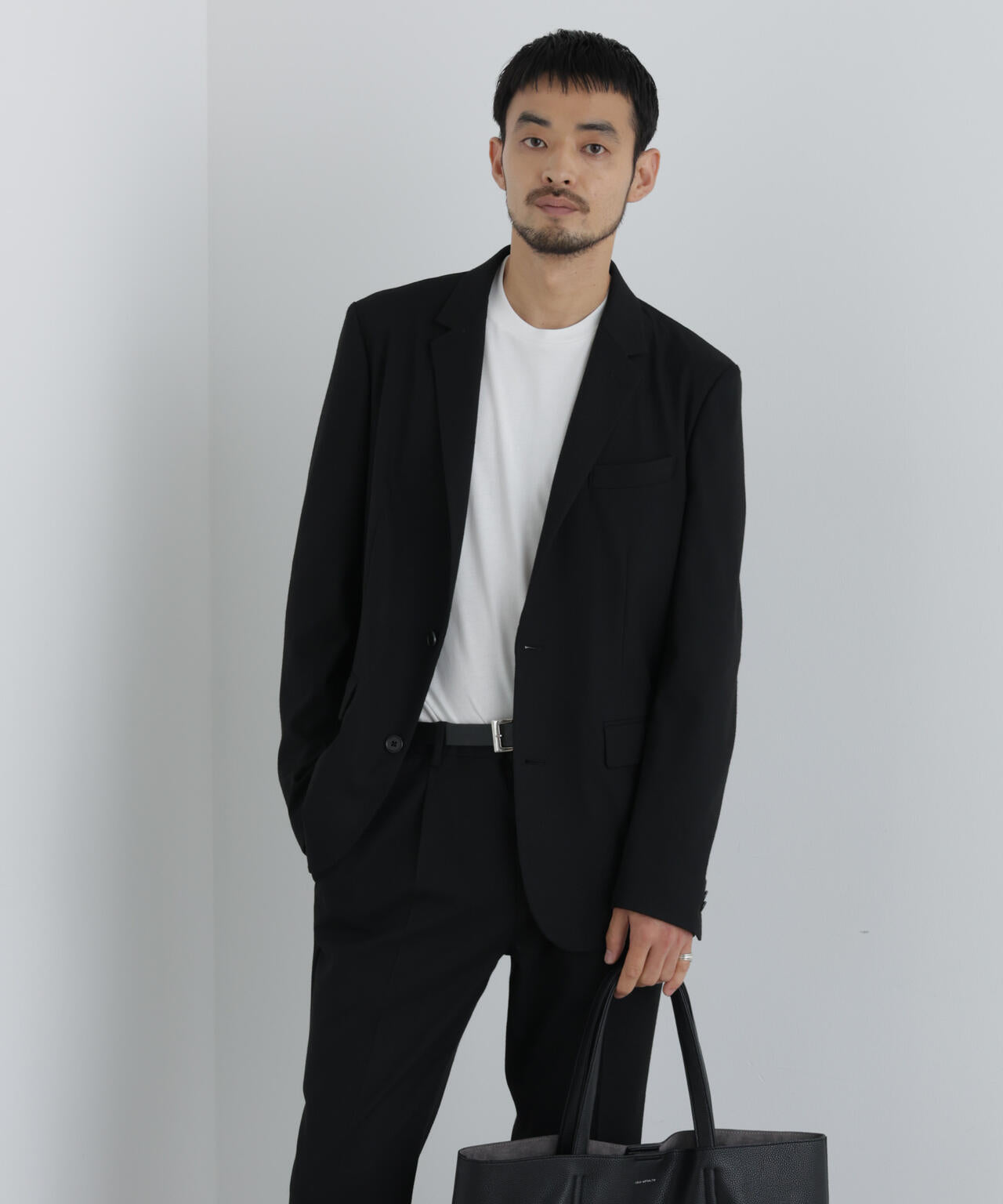 【大人気セットアップ】｢Damerino｣ T/Rスラブストレッチセットアップ/WASHABLE