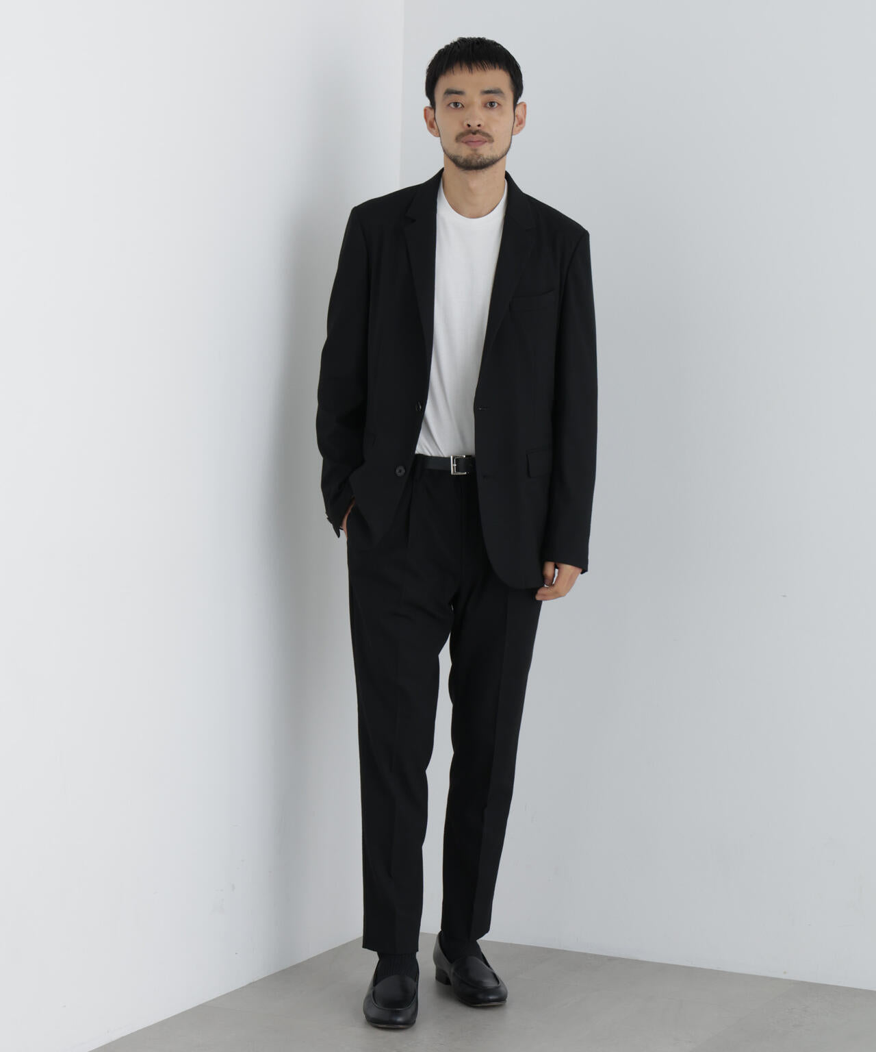 【大人気セットアップ】｢Damerino｣ T/Rスラブストレッチセットアップ/WASHABLE