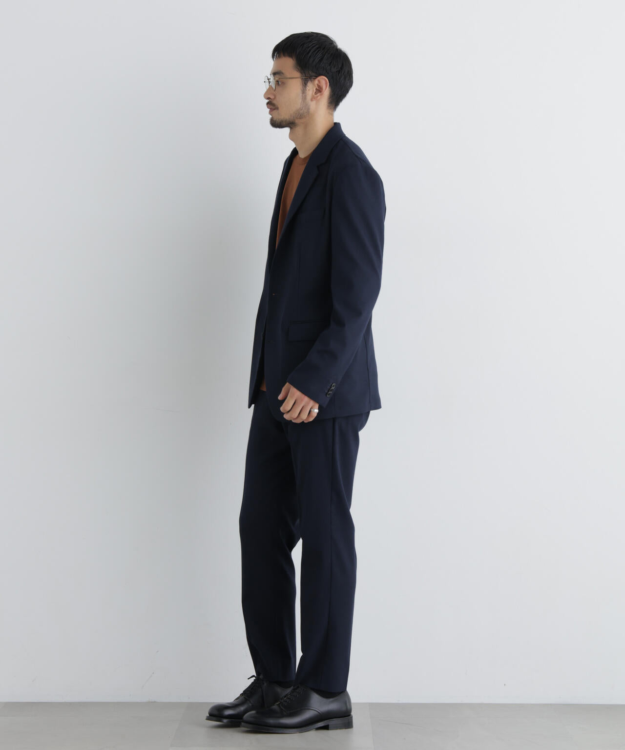 【大人気セットアップ】｢Damerino｣ T/Rスラブストレッチセットアップ/WASHABLE