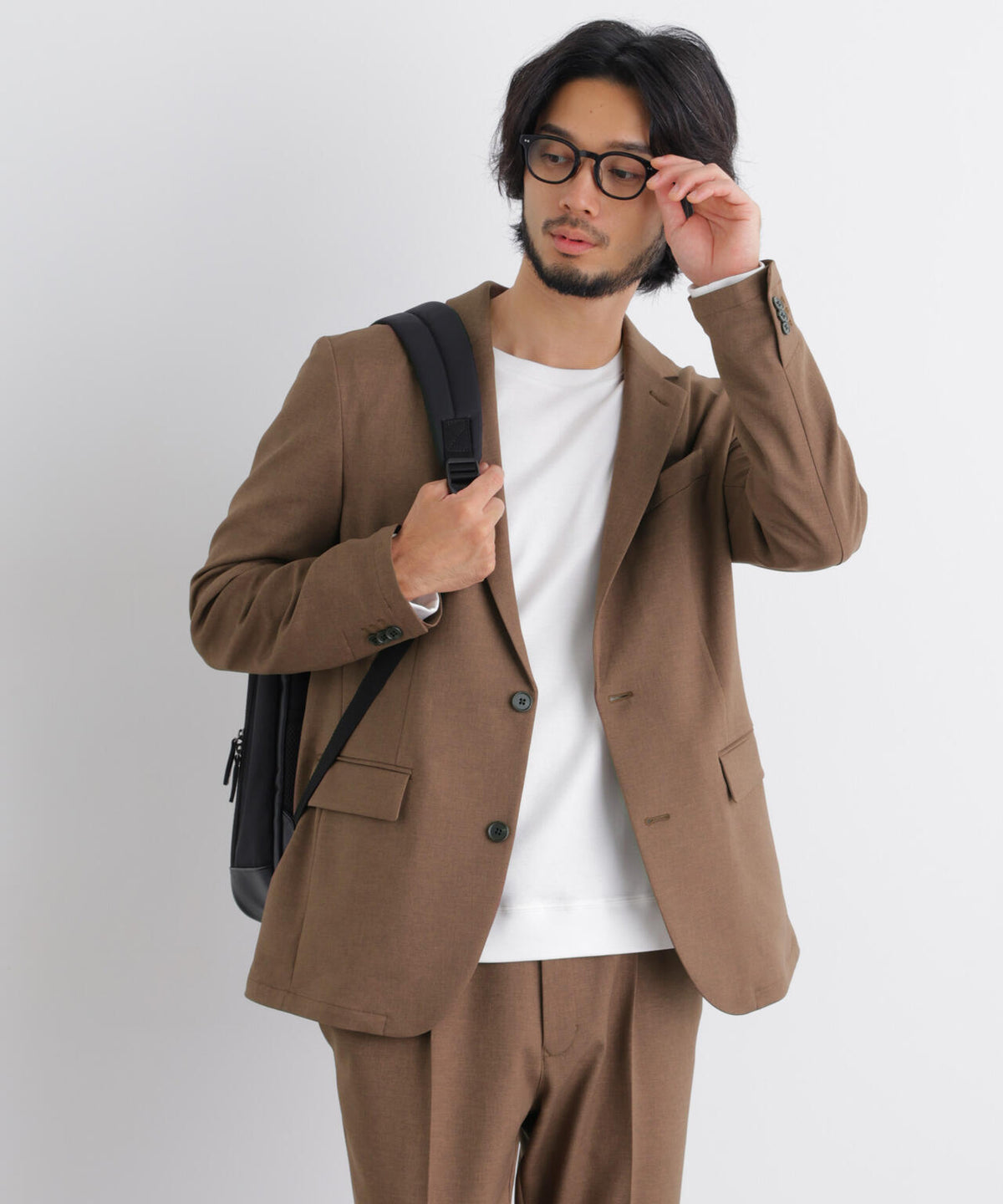 【イージーケア/防シワ】「Damerino」WOLSTAR(R) ツイルストレッチセットアップ/イージーケア
