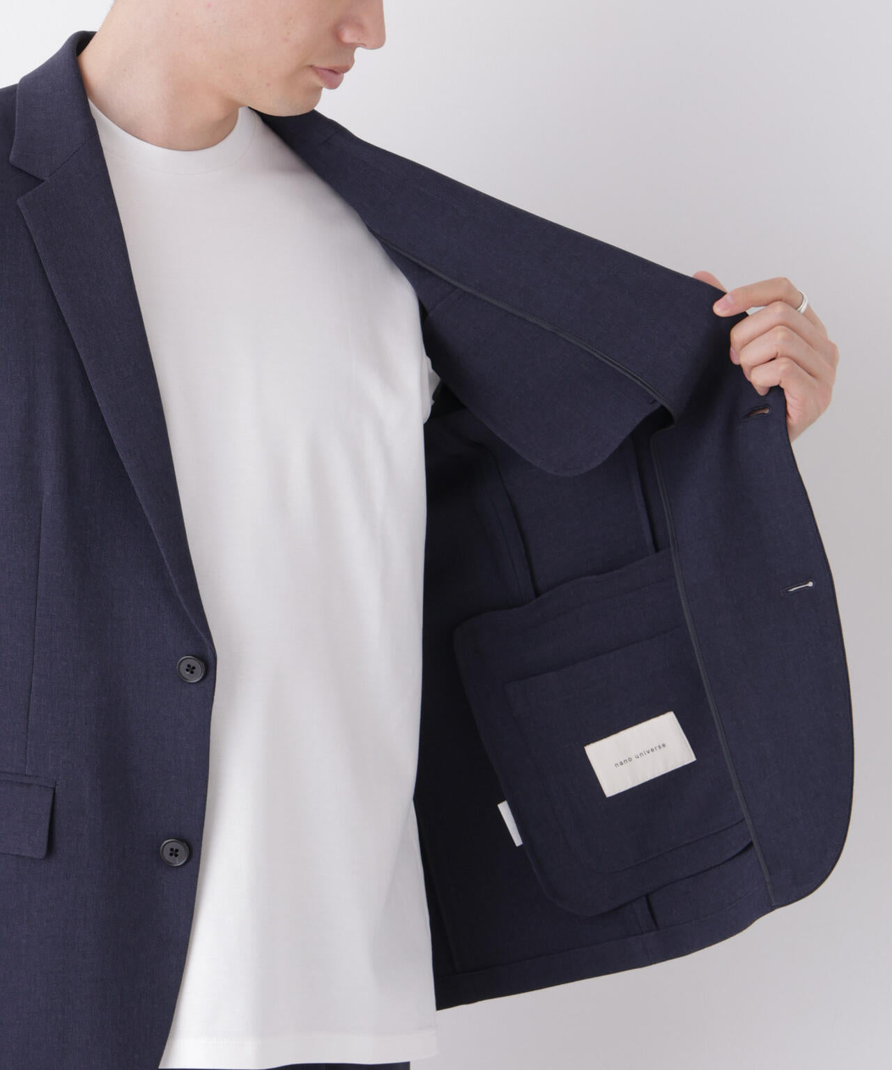 【大人気セットアップ】「Damerino」メランジエアシャークストレッチセットアップ/WASHABLE