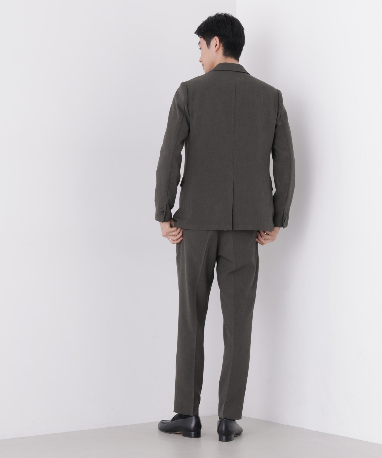 【大人気セットアップ】「Damerino」メランジエアシャークストレッチセットアップ/WASHABLE
