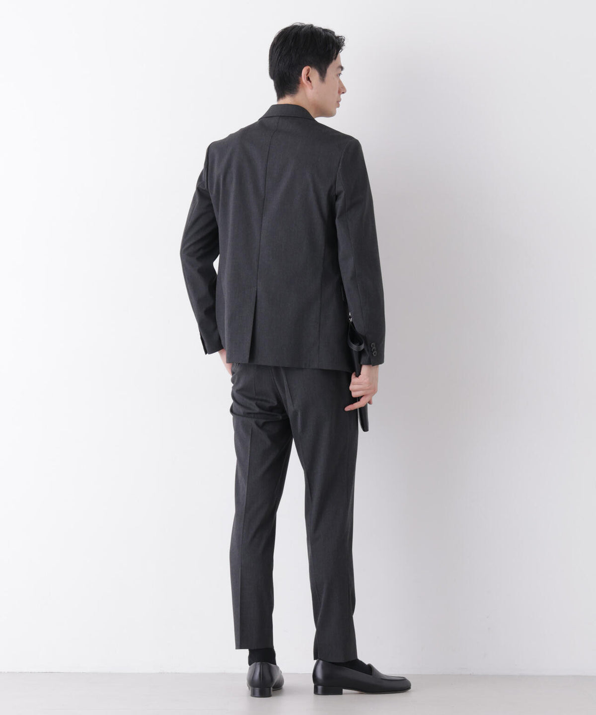 【形態安定】「Damerino」CARREMAN T/R ピンヘッドストレッチセットアップ