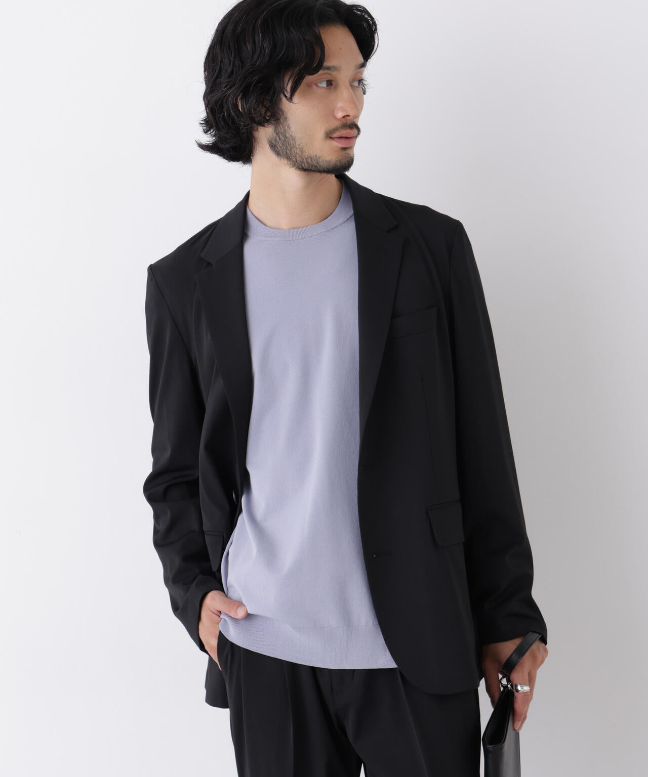【大人気セットアップ】｢Damerino｣T/R パウダリー2WAYストレッチセットアップ