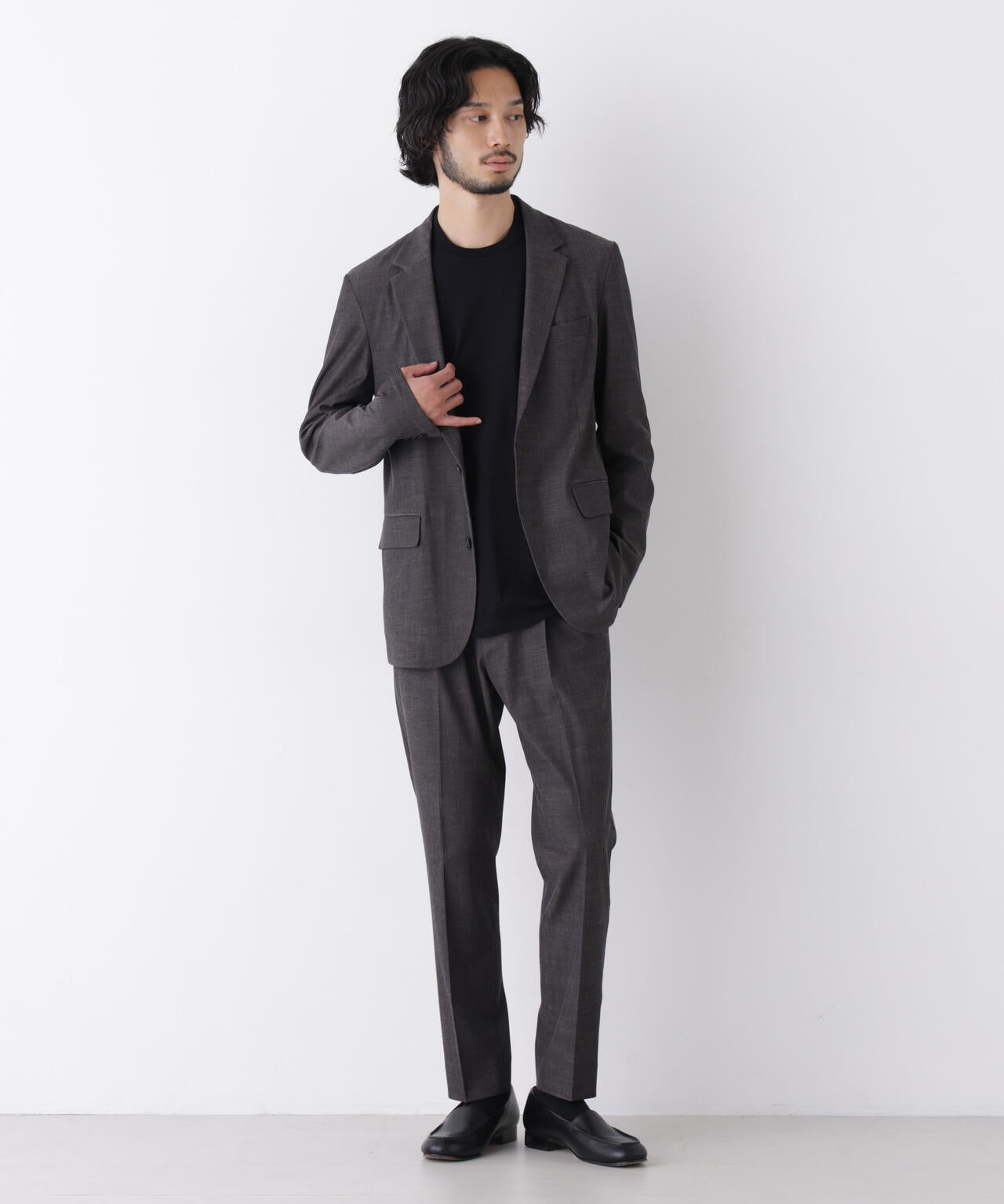 【大人気セットアップ】｢Damerino｣T/R パウダリー2WAYストレッチセットアップ