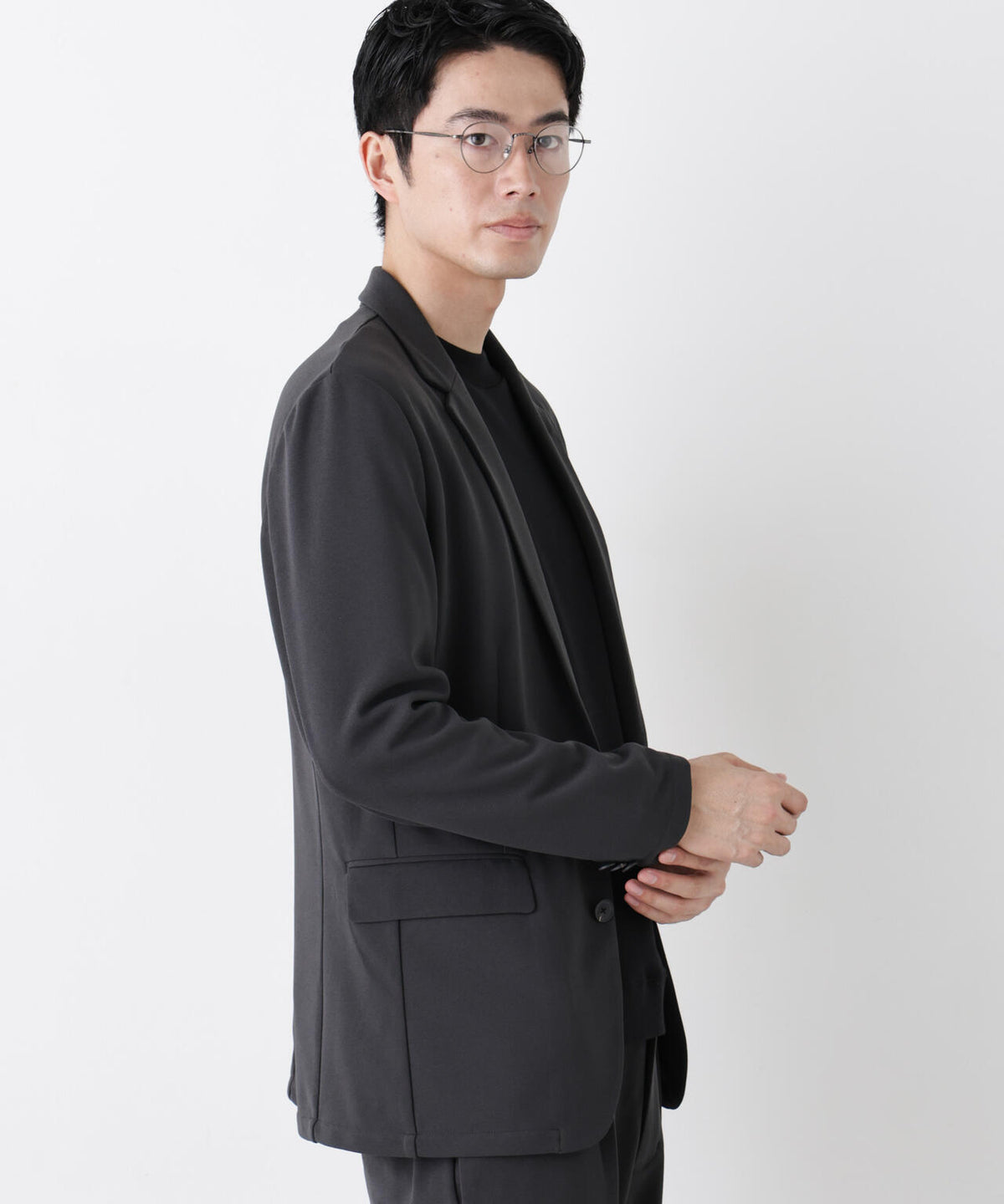 【防シワ/マシンウォッシャブル】｢DamerinoPack｣forJetSetterブークレジャージセットアップ