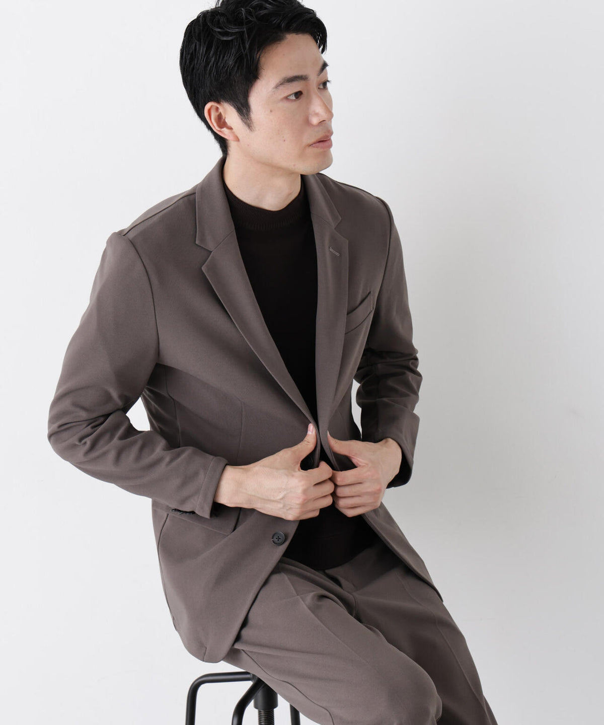 【防シワ/マシンウォッシャブル】｢DamerinoPack｣forJetSetterブークレジャージセットアップ