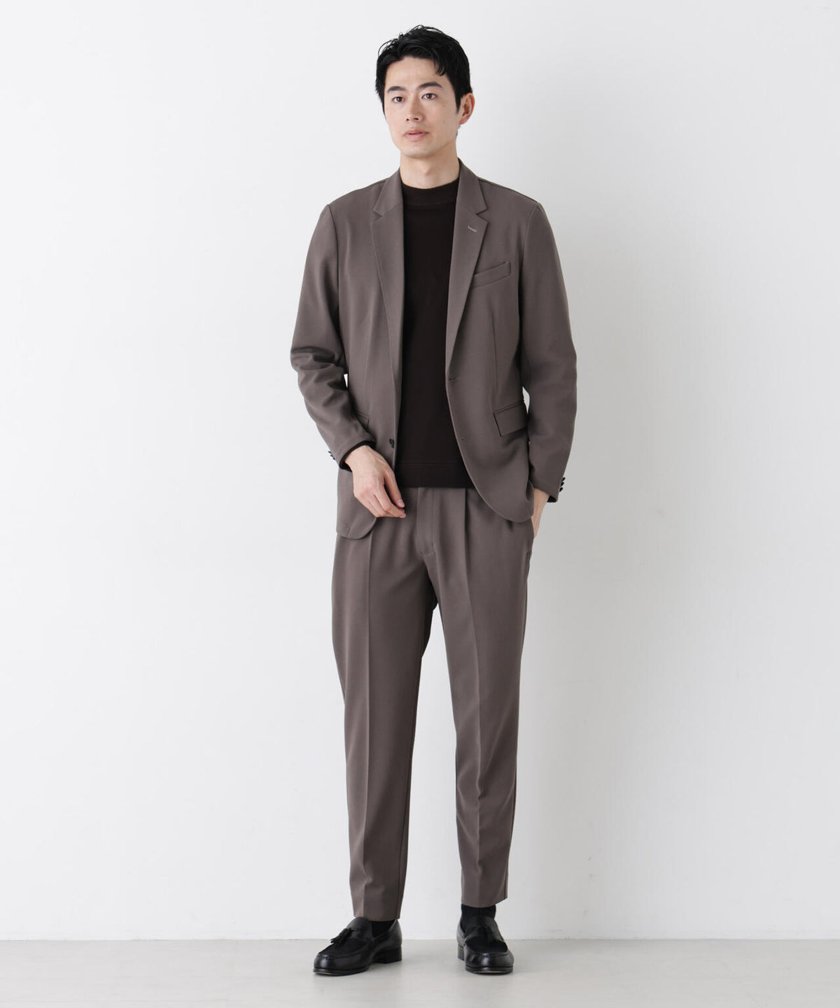 【防シワ/マシンウォッシャブル】｢DamerinoPack｣forJetSetterブークレジャージセットアップ
