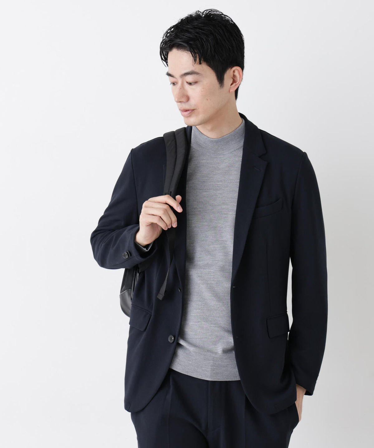 【防シワ/マシンウォッシャブル】｢DamerinoPack｣forJetSetterブークレジャージセットアップ