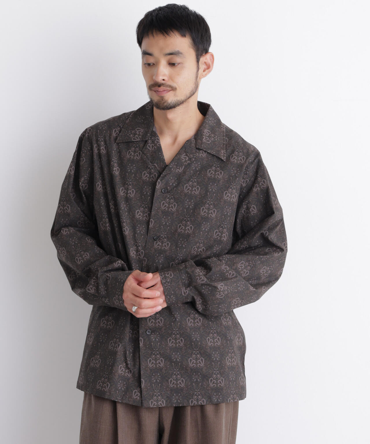「OtoNANO」×masoret オープンカラーシャツ