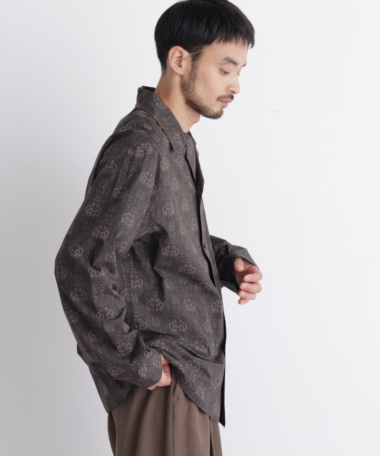 「OtoNANO」×masoret オープンカラーシャツ