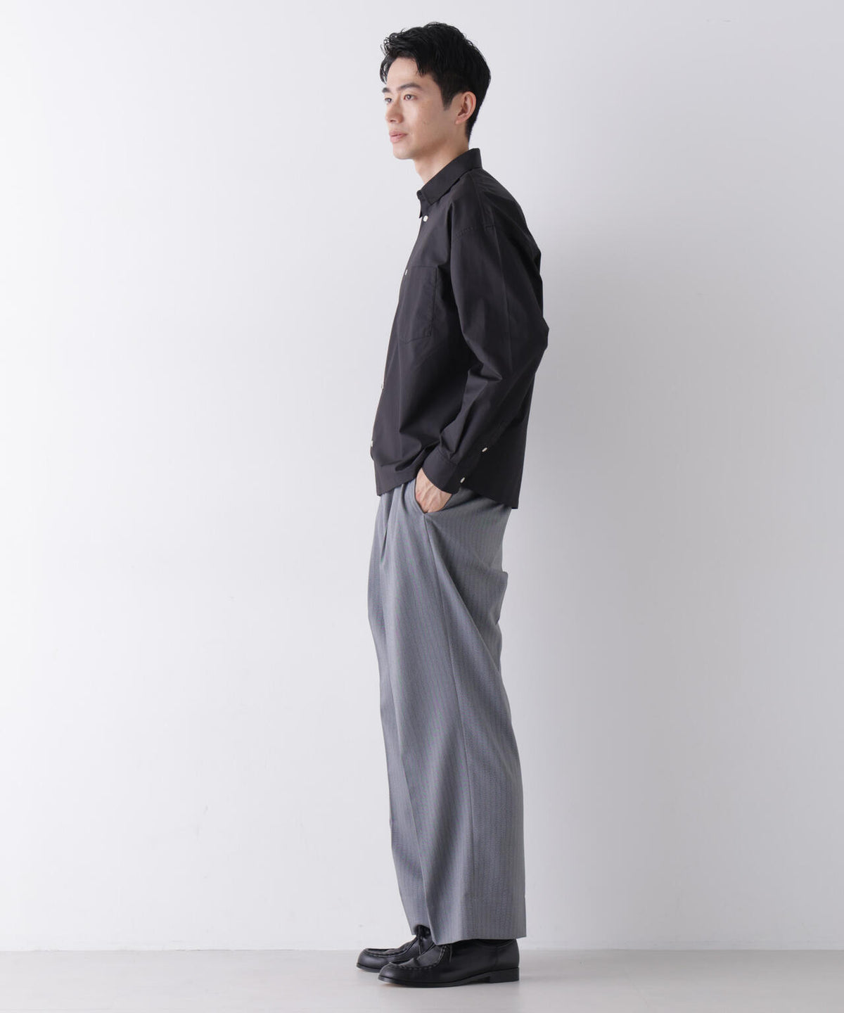｢James Fabric｣ ボクシークロップドシャツブルゾン