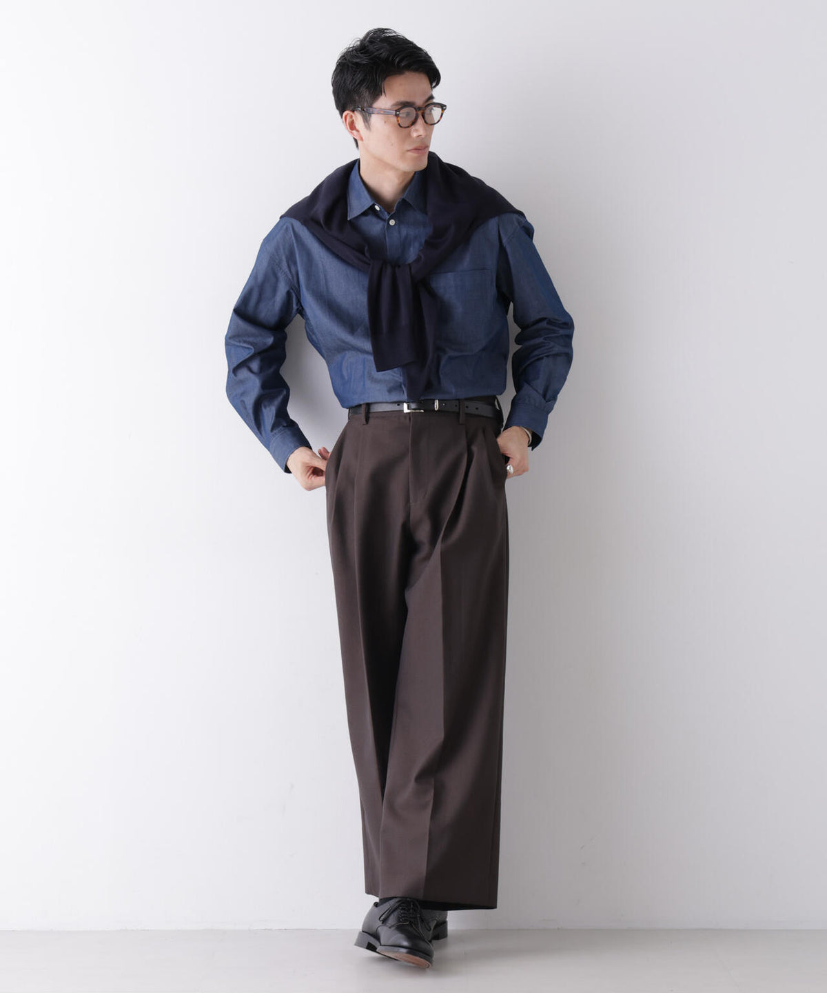 ｢James Fabric｣ ボクシークロップドシャツブルゾン