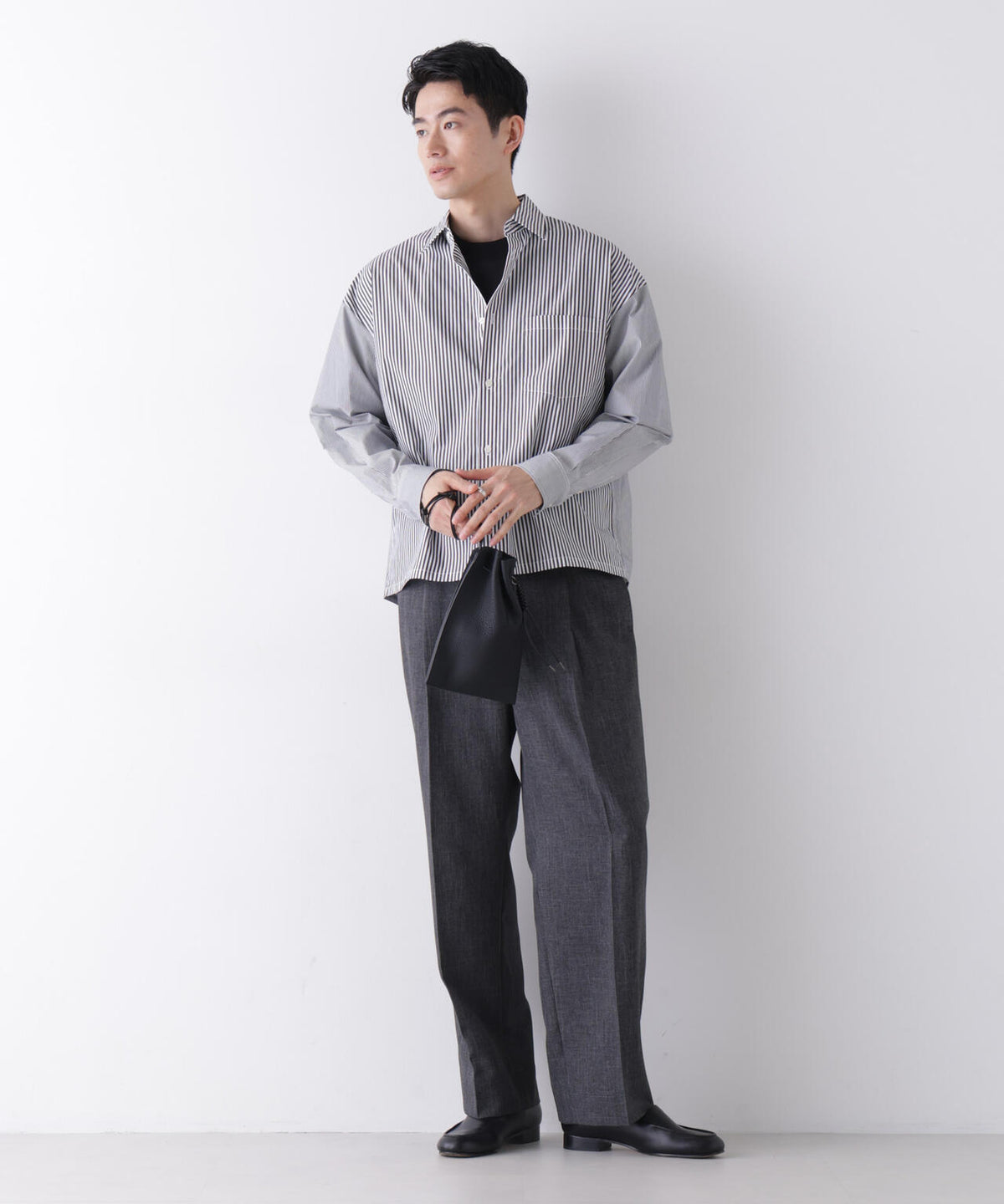 ｢James Fabric｣ ボクシークロップドシャツブルゾン