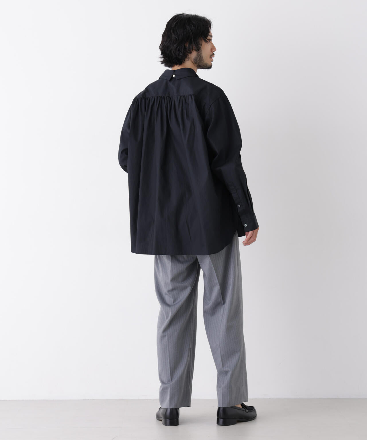 「ASSEMBLANC」Wrinkleワイヤーワッシャーシャツ