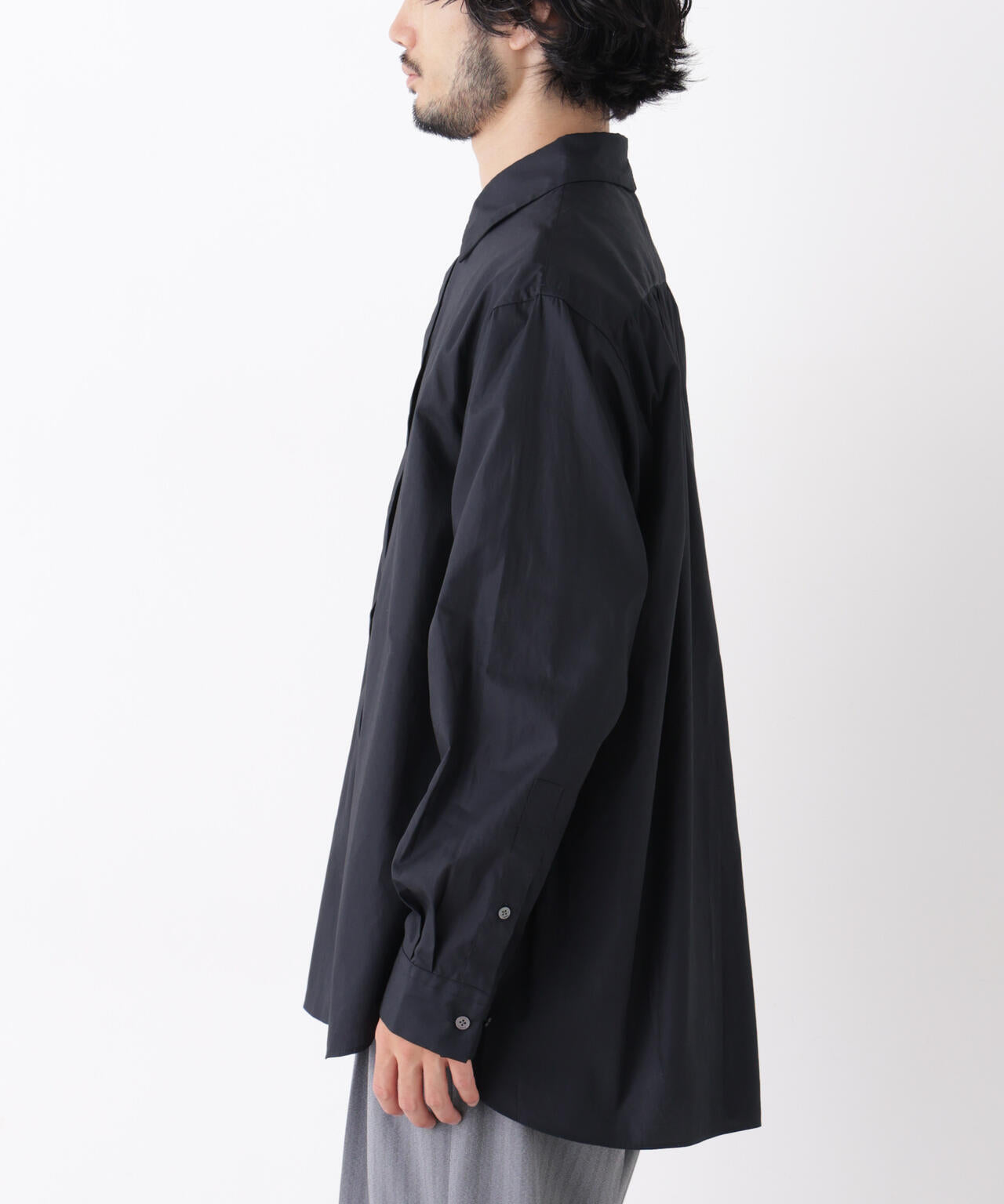 「ASSEMBLANC」Wrinkleワイヤーワッシャーシャツ