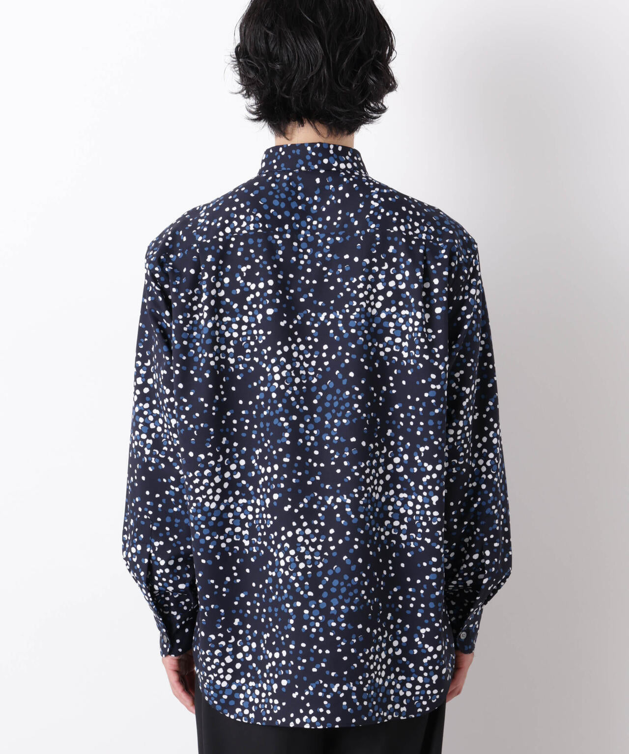 EDITORIAL PRINT レギュラーカラーシャツ
