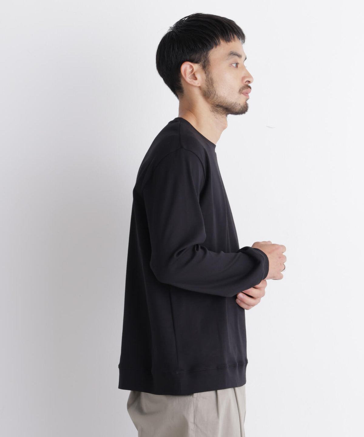 「FORMAL JERSEY」クルーネックカットソー長袖