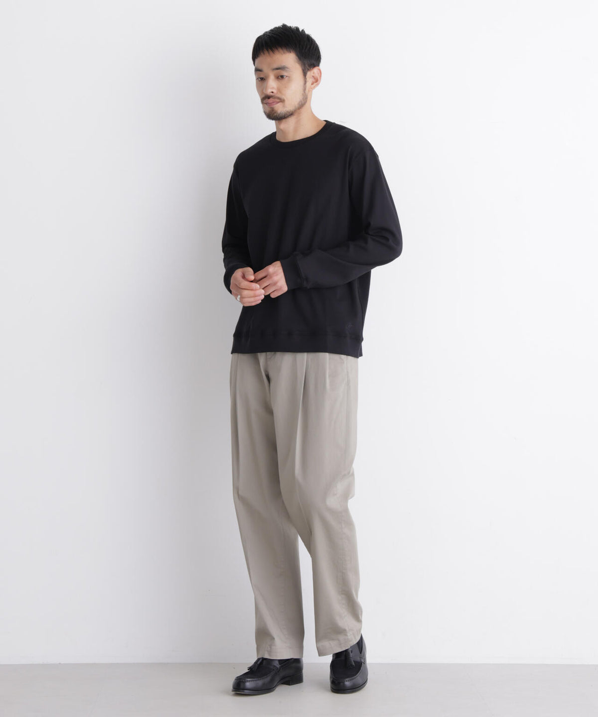 「FORMAL JERSEY」クルーネックカットソー長袖