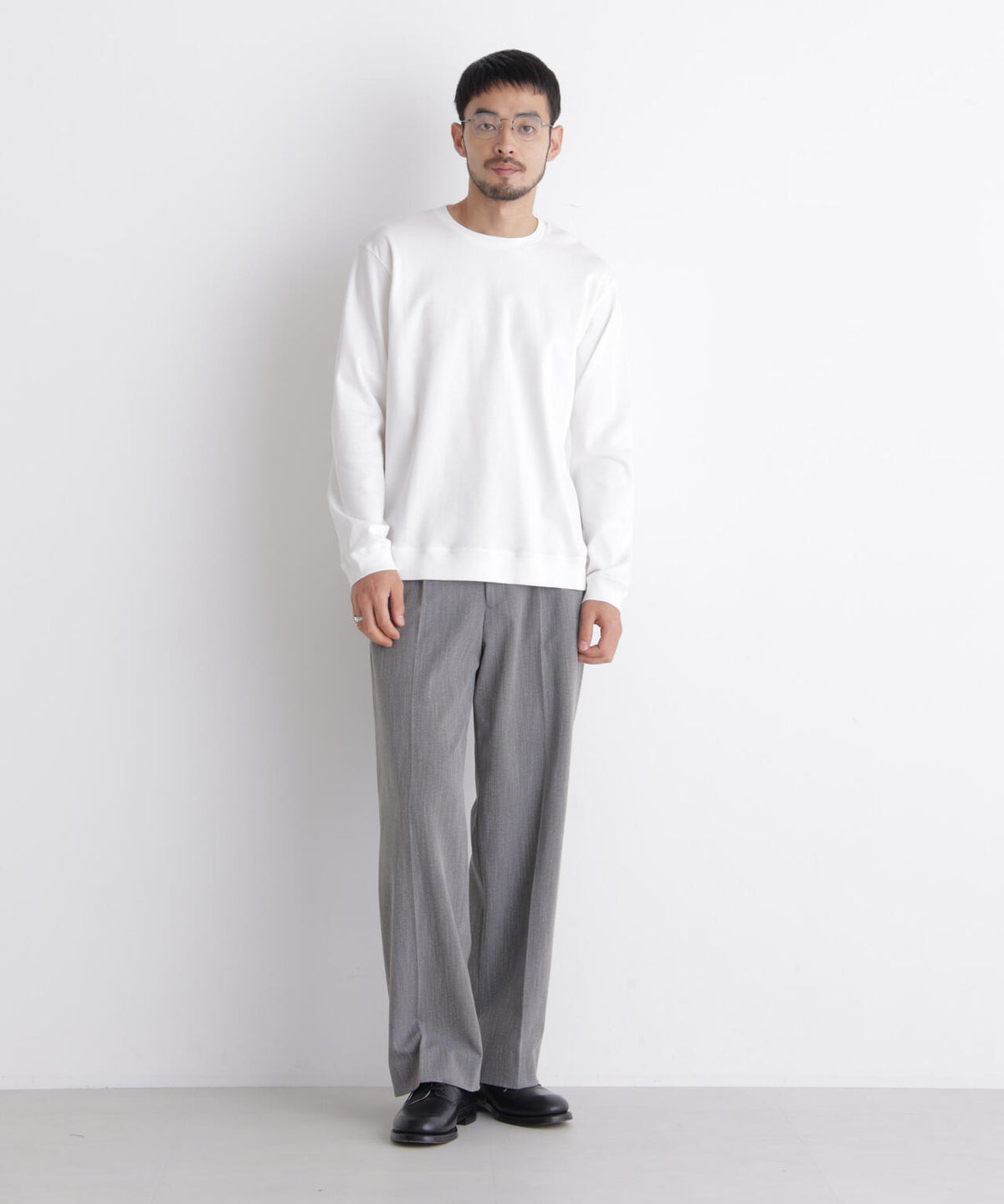 「FORMAL JERSEY」クルーネックカットソー長袖